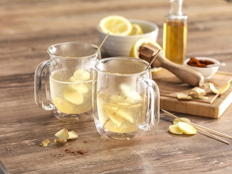 Sorrento Çift Camlı Kulplu 2'li Kahve Bardağı Seti, 355 ml, Cam, Şeffaf Cam