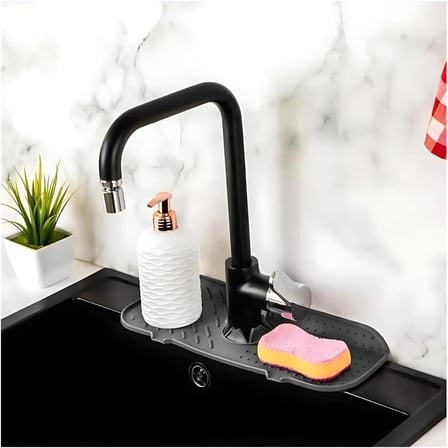 Su Tutucu Musluk Matı - Mutfak ve Banyo için Koruyucu Musluk ve Lavabo Altı Mat