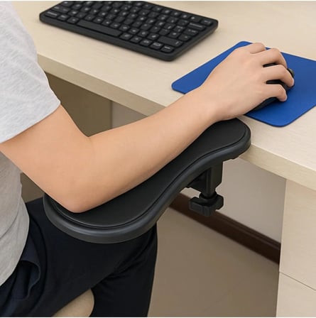 Ayarlanabilir Masa Sandalye Kol Dirsek Dayama Pedi Desteği Aparatı Klavye Mouse