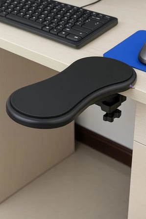 Ayarlanabilir Masa Sandalye Kol Dirsek Dayama Pedi Desteği Aparatı Klavye Mouse