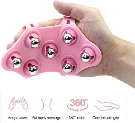 7 Bilyeli Vücut Masaj Aleti, Derin Doku ve Rahatlama Masajı için Ergonomik Tasarım