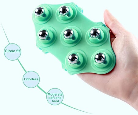 7 Bilyeli Vücut Masaj Aleti, Derin Doku ve Rahatlama Masajı için Ergonomik Tasarım