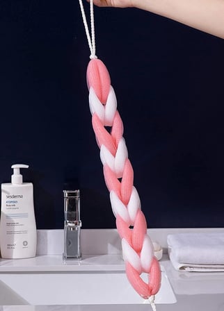 Uzayabilen Elastik Banyo Lifi - Premium Düğümlü ve Uzun Banyo Lifi, Esnek ve Yumuşak Derinlemesine Temizlik İçin, Köpüren ve Dayanıklı Vücut Fırçası