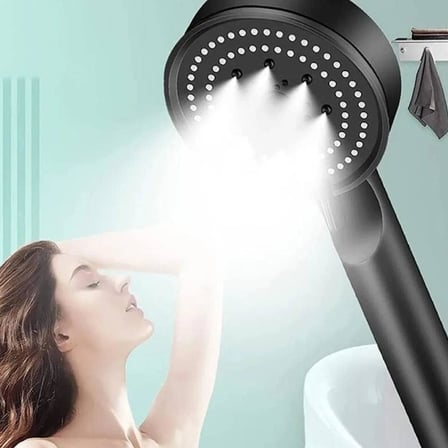 Turbo Fan Lite El Duşu Handshower, Siyah
