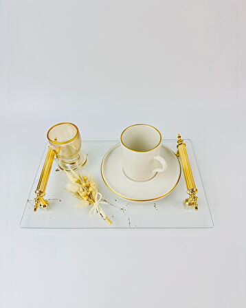 Fidelity Şeffaf Desenli Söz Tepsisi