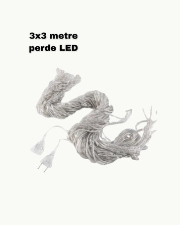 3x3 Led Işık Perdesi Şelale Model İç Dış Mekân Dekorasyonu