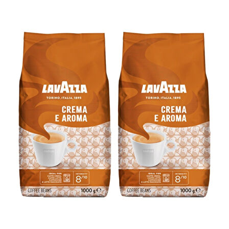 Lavazza Crema E Aroma Orta Kavrulmuş Çekirdek Kahve 2 x 1 KG