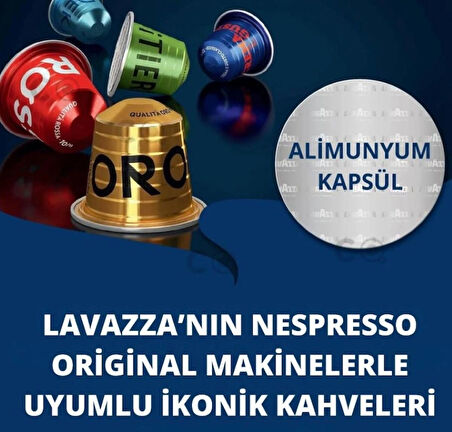 Lavazza Nespresso Uyumlu Decaf Kafeinsiz Kapsül Kahve (10 Kapsül)