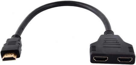 HDMI Çoklayıcı 1 Giriş 2 Çıkış Splitter 1080P Full HD Görüntü Dağıtıcı Adaptör TV Monitör Projeksiyon İçin Çoğaltıcı HDMI Splitter Aynı Görüntü Aktarımı | ZR158
