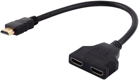 HDMI Çoklayıcı 1 Giriş 2 Çıkış Splitter 1080P Full HD Görüntü Dağıtıcı Adaptör TV Monitör Projeksiyon İçin Çoğaltıcı HDMI Splitter Aynı Görüntü Aktarımı | ZR158