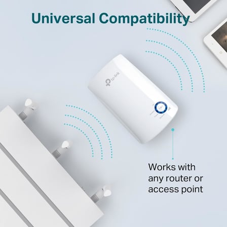 TL-WA850RE | Wi-Fi 4 Menzil Genişletici | N300 Mbps | 1 Ethernet Port | Access Point Modu | Kompakt Tasarım | Kolay Kurulum | Tüm Modem ve Router Modelleri ile Uyumludur