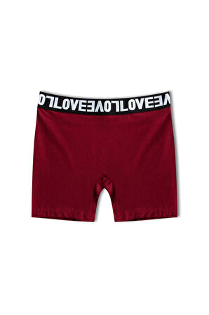 HNX 3'lü Love Lastik Pamuklu Kadın Tayt Şort