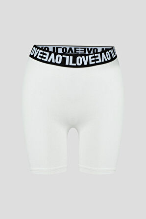 HNX Vizon Love Lastik Pamuklu Kadın Tayt Şort