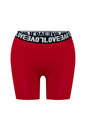 HNX Vizon Love Lastik Pamuklu Kadın Tayt Şort