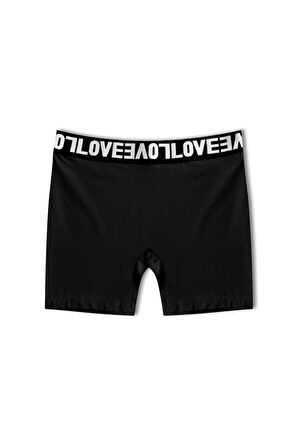 HNX Vizon Love Lastik Pamuklu Kadın Tayt Şort