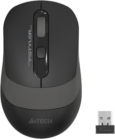 FG10S Fsyler Silent 2.4Ghz Nano 2000Dpi Gri Sessiz Kablosuz Optik Mouse