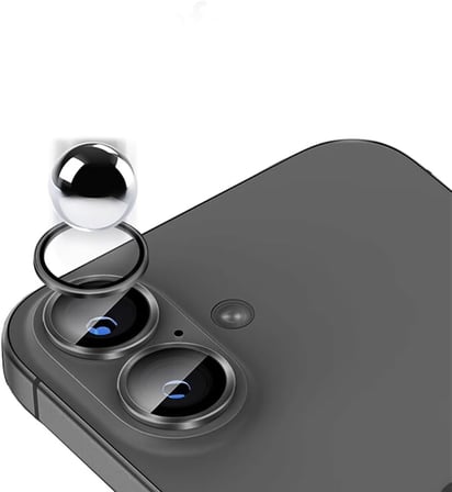 iPhone 17 ile uyumlu Kamera Lens Koruma Kolay Takabilen Görüş Açısını Bozmayan Yüksek çözünürlüklü Premium Advice Safir Kamera Lens Koruma (Siyah, iPhone 17)