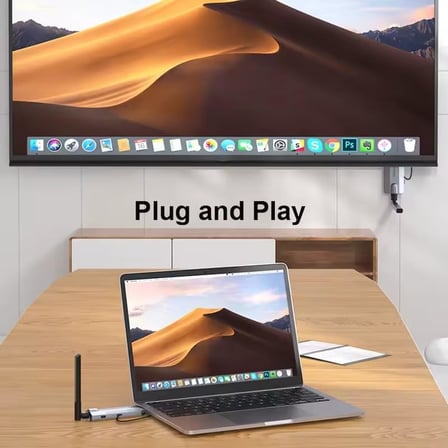 Kablosuz HDMI Verici ve Alıcı Kiti - Uydudan Projeksiyona | 150 Metre Menzil | 1080P 60Hz Notebook'dan TV'ye Görüntü Aktarımı | HD-TX-RX | Tak-Çalıştır | Çoklu Cihaz Desteği - G146 HDMI