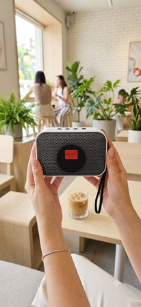Bluetooth Hoparlör Speaker LED Işıklı USB ve Hafıza Kartı Destekli Telefon Standlı Taşınabilir Tam Bir FİYAT PERFORMANS ÜRÜNÜ kaybetseniz üzülmeyeceğiniz hediyelik ürün (ÖN PANEL SİYAH)