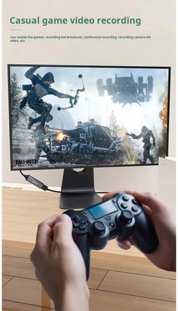 STORE 4k Usb 3.0 Video Capture Görüntü Yakalama Adaptörü Usb 4K 1080P Akış Öğretim Video Konferans veya Canlı Yayın için Oyun Yakalama Kartı (HDMI aktarma için Kullanılmaz) ZR1085