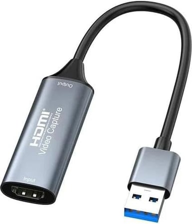 STORE 4k Usb 3.0 Video Capture Görüntü Yakalama Adaptörü Usb 4K 1080P Akış Öğretim Video Konferans veya Canlı Yayın için Oyun Yakalama Kartı (HDMI aktarma için Kullanılmaz) ZR1085