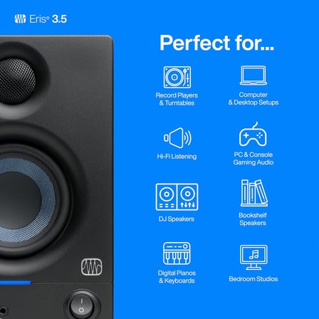 Eris 3.5 (2. Nesil) | 3.5" Medya Referans Monitör, 50 Watt