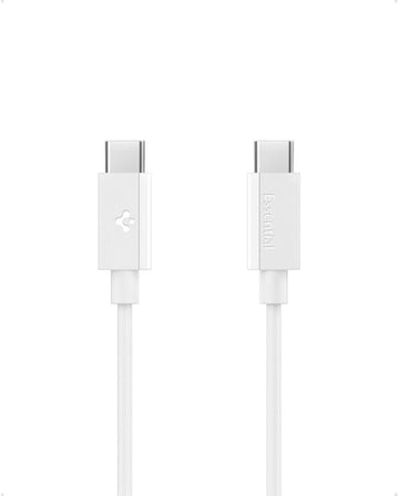 USB-C to USB-C 1 Metre Kablo 60W Güç/PPS 2.0 Super Hızlı Şarj / 480 Mbps Data Aktarım Hızı Type-C Ekstra Dayanıklı Beyaz - ACA08717