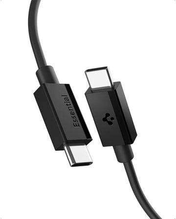 USB-C to USB-C 1 Metre Kablo 60W Güç/PPS 2.0 Super Hızlı Şarj / 480 Mbps Data Aktarım Hızı Type-C Ekstra Dayanıklı Siyah - ACA08718