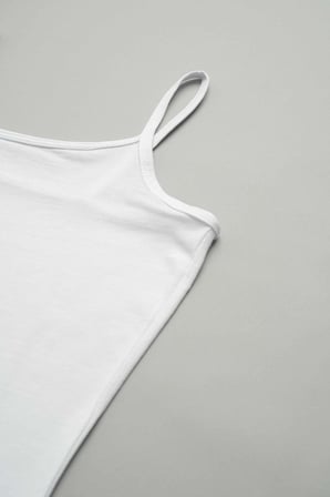 Tutku Elit Modal İp Askılı Kadın Beyaz Atlet