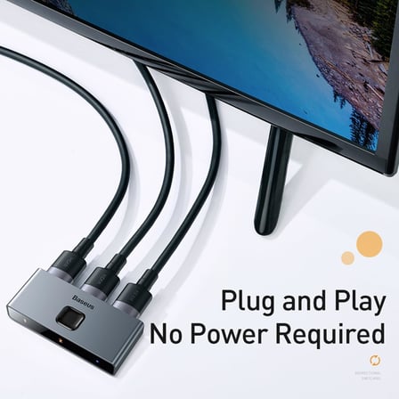 Matrix 2 in 1 Çok Fonksiyonlu Bilgisayar/Telefon HDMI Hub Adaptörü, Koyu Gri, HDMI Giriş Çıkış 4K & ARC, 4K 60 Hz Destekli, Seyahat Boy