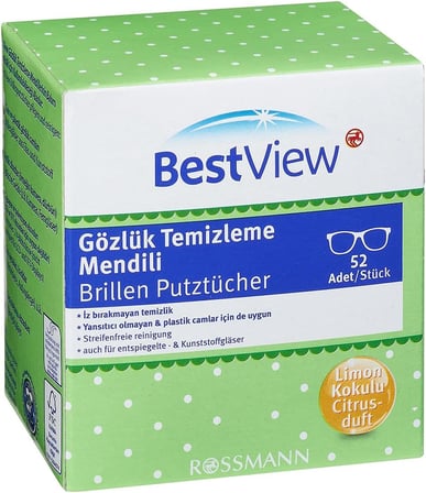 Best View Gözlük Temizleme Mendili 52 adet