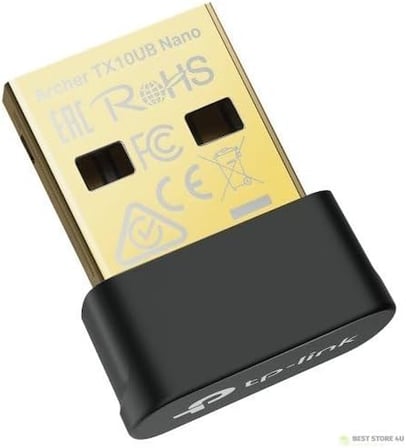 Archer TX10UB Nano | Wi-Fi 6 & Bluetooth 5.3 USB Adaptör | AX900 Mbps | Çift Bant | İkisi Bir Arada | Kolay Kurulum | Windows Uyumlu
