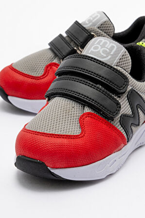 mnpc Erkek Çocuk Kırmızı-Gri Spor Ayakkabı