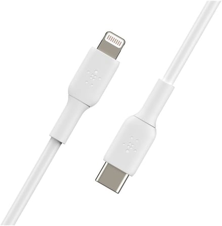 USB-C - Lightning Kablosu (Hızlı Şarj Kablosu) Hızlı Şarj MFi Sertifikalı USB-C Kablosu (Beyaz, 1 m)