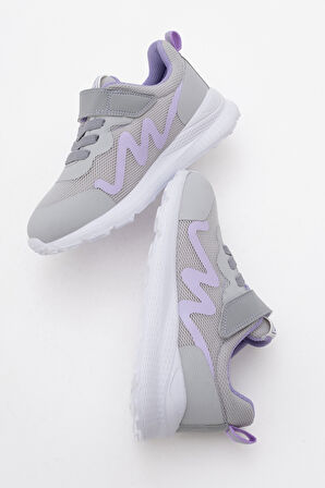 mnpc Kız Çocuk Gri Spor Ayakkabı