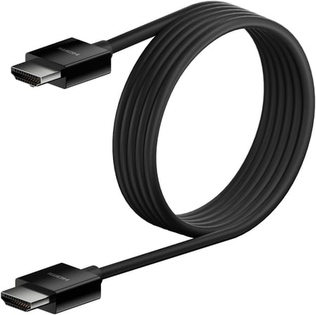 Yüksek kaliteli Ultra Highspeed HDMI-2.1 kablo, 4K/Dolby Vision HDR, Apple TV'den optimum oynatma, 2,2 m – siyah