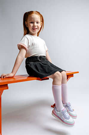 mnpc Kız Çocuk Beyaz-Yeşil Günlük Ayakkabı