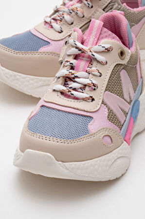 mnpc Kız Çocuk Bej Günlük Spor Ayakkabı