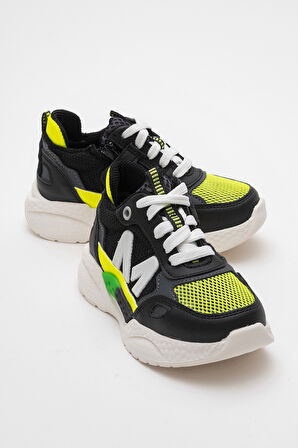 mnpc Erkek Çocuk Siyah Günlük Spor Ayakkabı