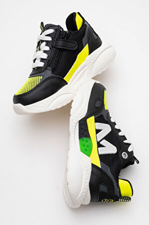 mnpc Erkek Çocuk Siyah Günlük Spor Ayakkabı