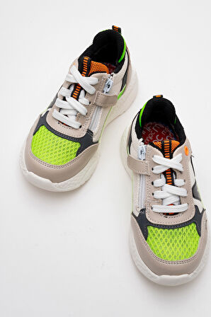 mnpc Erkek Çocuk Gri Günlük Spor Ayakkabı