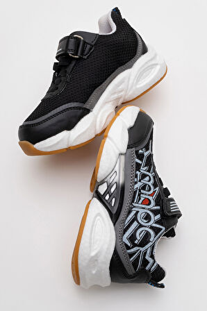 mnpc Erkek Çocuk Siyah Günlük Spor Ayakkabı