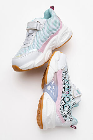 mnpc Kız Çocuk Beyaz Günlük Spor Ayakkabı