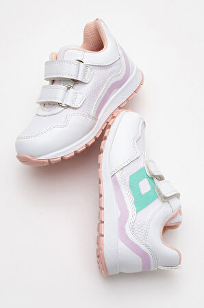 mnpc Kız Çocuk Beyaz Günlük Spor Ayakkabı