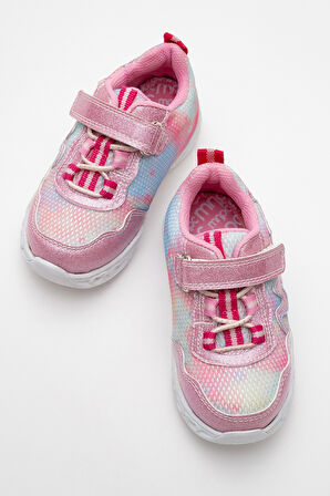 mnpc Kız Çocuk Pudra Işıklı Spor Ayakkabı