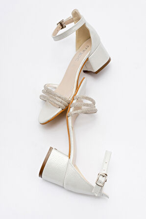 mnpc Kız Çocuk Sedef Taşlı Topuklu Abiye Ayakkabı