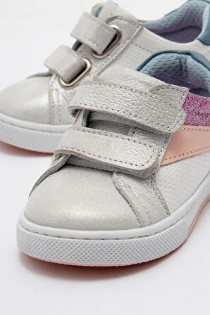 mnpc Kız Çocuk Beyaz Hakiki Deri Günlük İlk Adım Ayakkabı