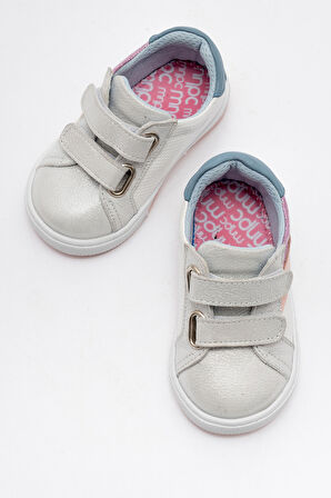 mnpc Kız Çocuk Beyaz Hakiki Deri Günlük İlk Adım Ayakkabı