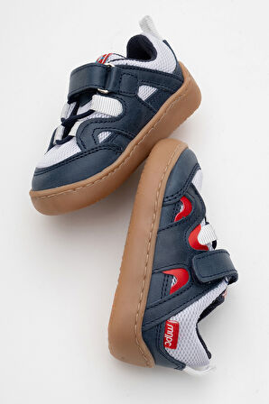 mnpc Unisex Çocuk Lacivert Hakiki Deri Günlük Ayakkabı