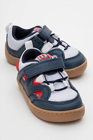 mnpc Unisex Çocuk Lacivert Hakiki Deri Günlük Ayakkabı